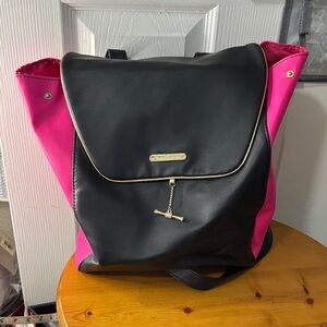Juicy Couture Black and Pink Backpack Bag